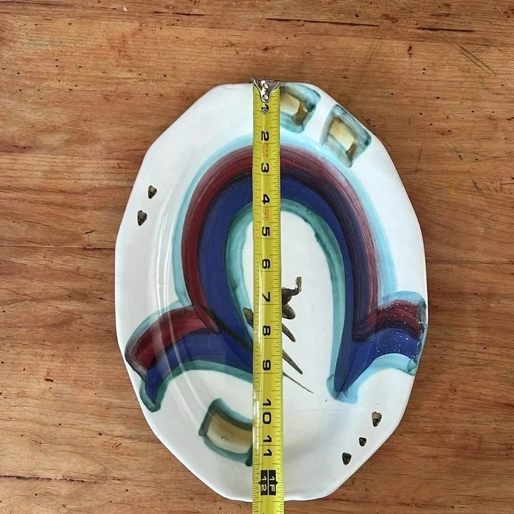Vintage Mangum Pottery Serving Dish/Home Decor by Rob and Beth Mangum~Signed - Picture 2 of 5